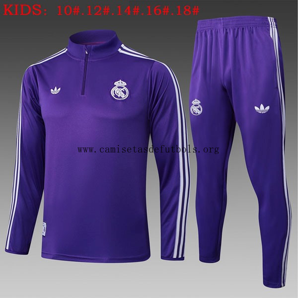 Ninos Sudadera De Training Real Madrid 2025/26 Purpura 5 Aprovéchala ya este saldo magnífico