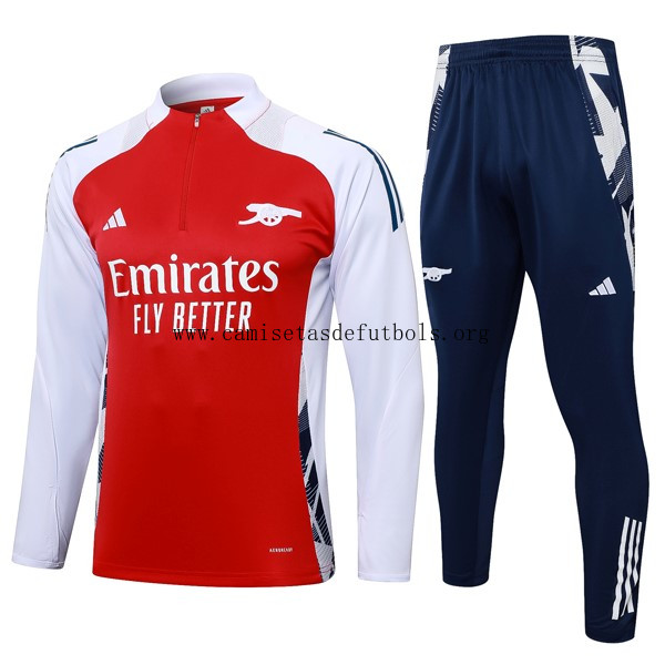 Sudadera De Training Arsenal 2024/25 Rojo Blanco 3 Oportunidad espectacular sin competencia