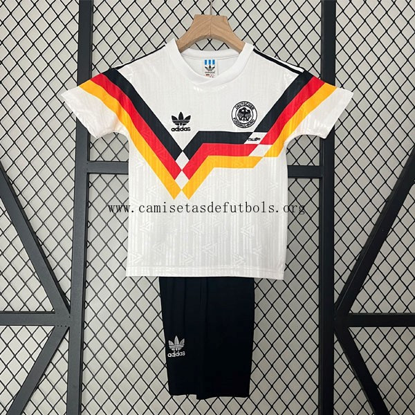 Camiseta Alemania Replica Primera Ropa Retro Niño 1990 ¡¡Vaya tirado saldazo hasta fin de existencias!