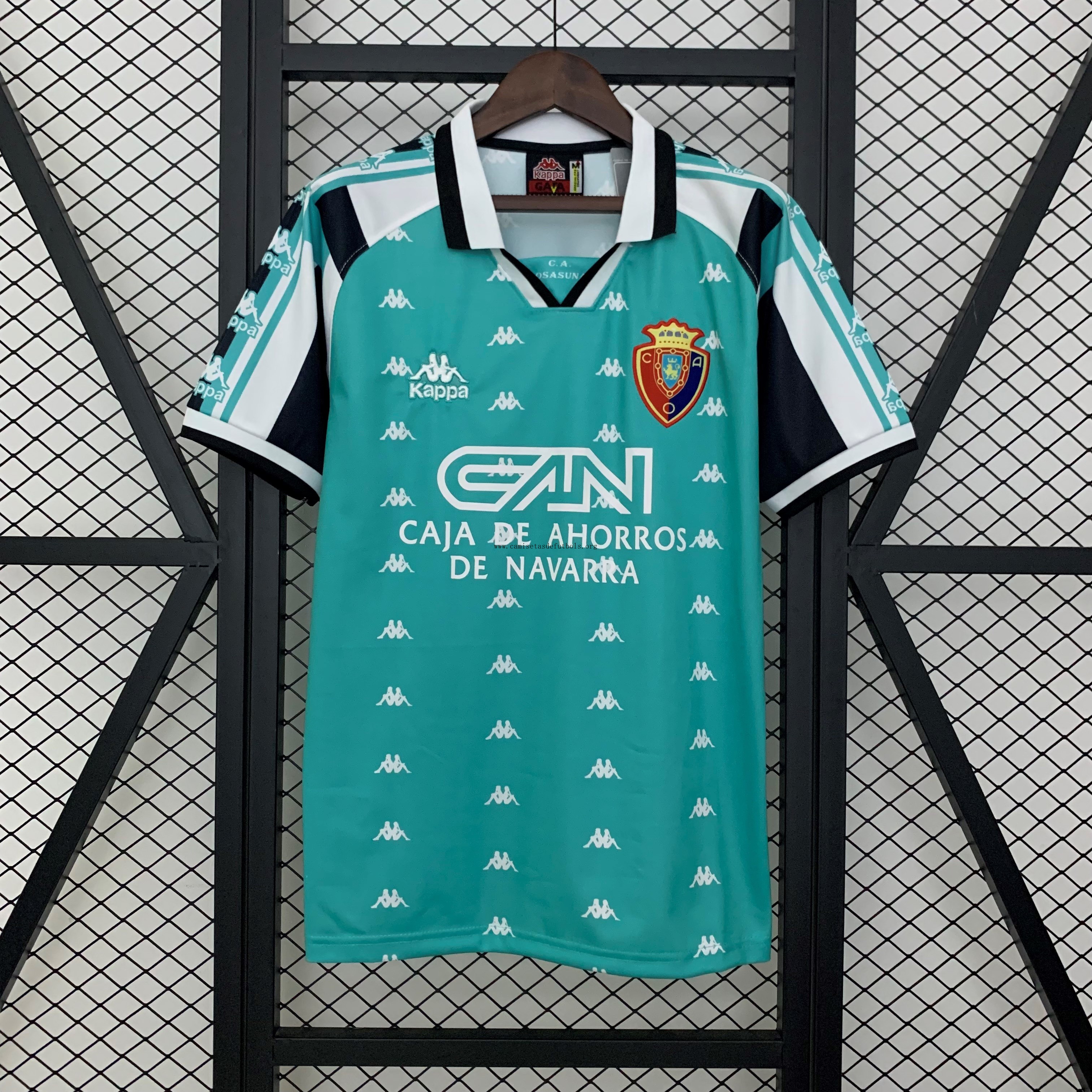 Camiseta Osasuna Replica Segunda Ropa Retro 1995-1997 Corre a por él de fábrica