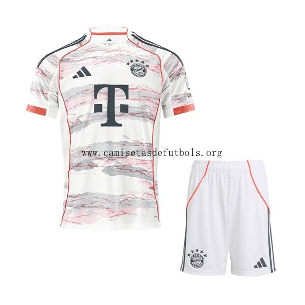 Camiseta Bayern Munich Replica Segunda Ropa Niño 2025/26 Consigue de fábrica