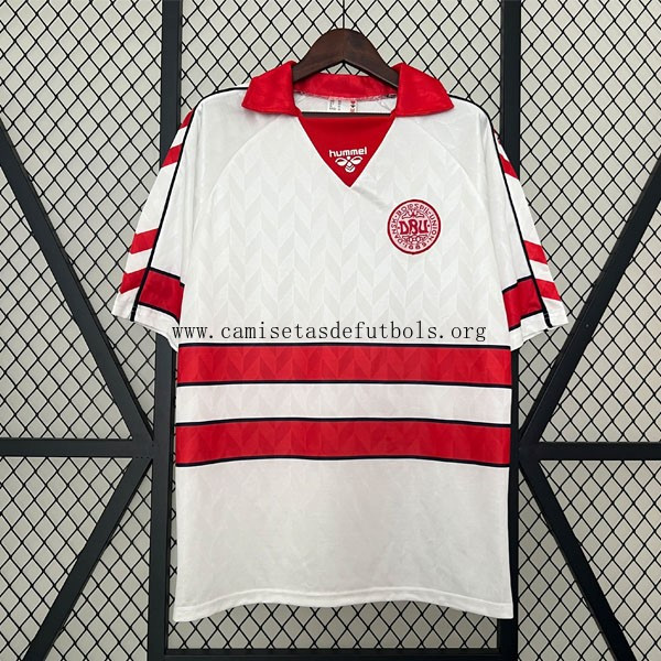 Camiseta Dinamarca Replica Segunda Ropa Retro 1988 Chollo formidable