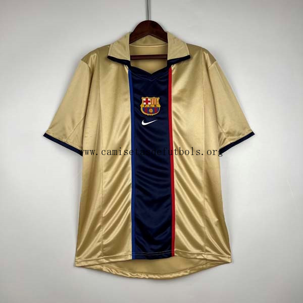 Camiseta Barcelona Retro 2002 Oro Ganga prodigioso
