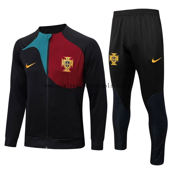 Chandal Portugal 2022/23 Negro Rojo Bicoca, gasta menos