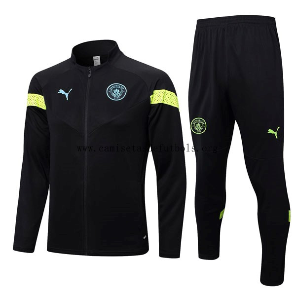 Chandal Manchester City 2022/23 Negro Amarillo ¡¡Qué preciaso, llévatelo!