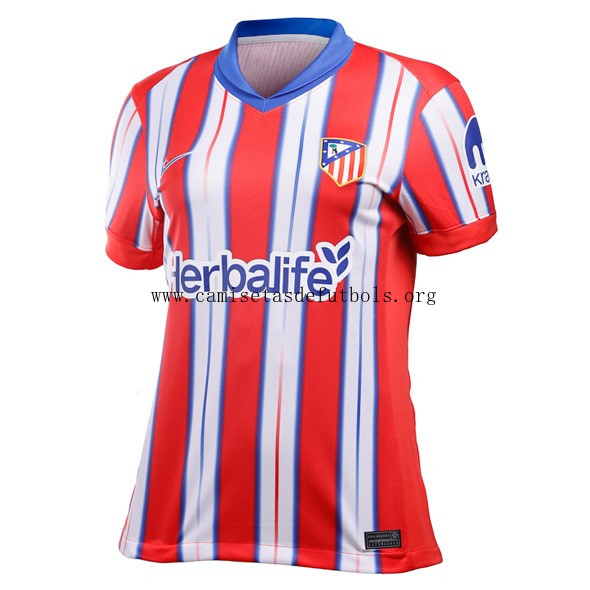 Camiseta Atletico Madrid Replica Primera Ropa Mujer 2024/25 Bicoca increíble de infarto