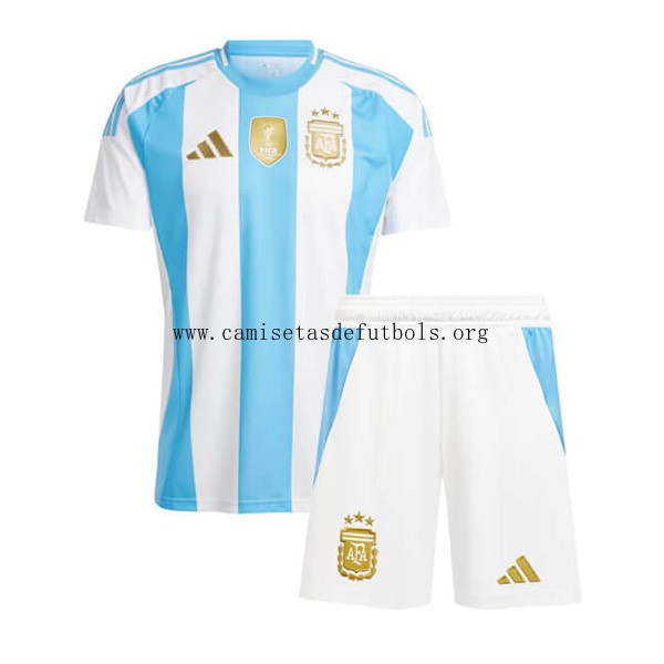 Camiseta Argentina Replica Primera Ropa Niño 2024 Chollo insuperable