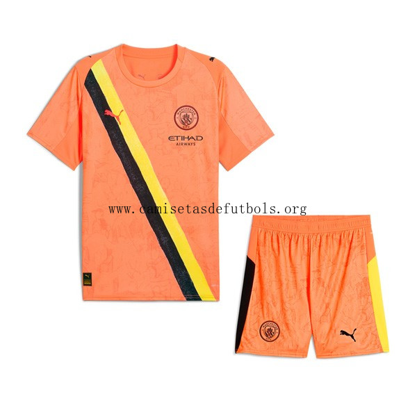 Camiseta Manchester City KidSuper Niño 2025/26 Naranja Agarra este rebaja rebajado
