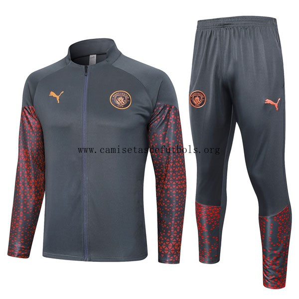 Chandal Manchester City 2024 Gris Rojo Rebajón divino