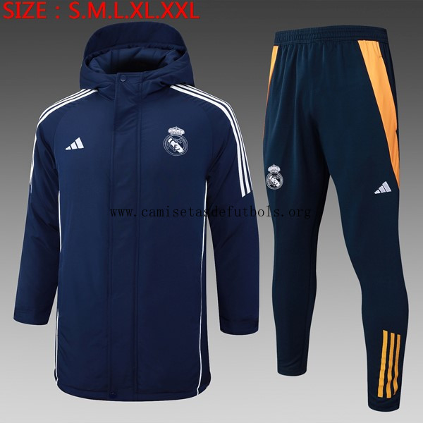 Abrigo Real Madrid Conjunto Completo 2024/25 Azul 2 Descuento transparente