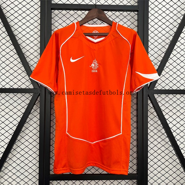 Camiseta Países Bajos Replica Primera Ropa Retro 2004 Llévatelo este rebaja rebajado