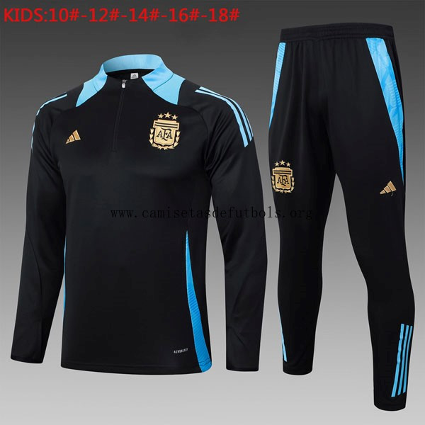 Niños Sudadera De Training Argentina 2024/25 Negro Azul 3 ¡¡Vaya justo ofertón con devolución gratis!