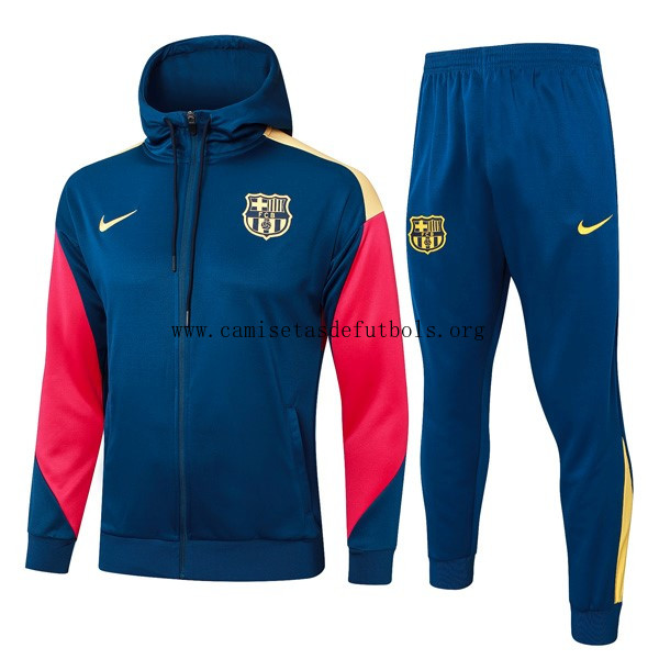 Chandal Con Capucha Barcelona 2024/25 Azul 5 Brutal ahorro, hazte con él hasta fin de existencias