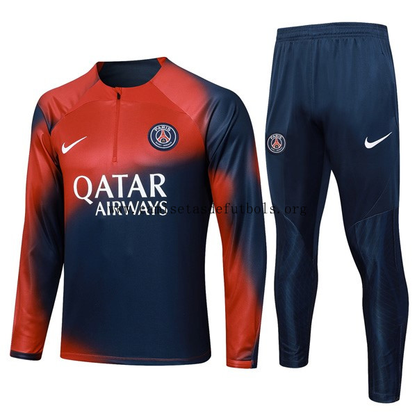 Sudadera De Training PSG 2024 Rojo Azul Descuento, no lo dejes escapar