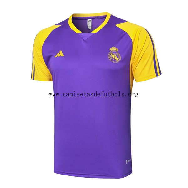 Camiseta Entrenamiento Real Madrid 2024/25 Purpura Amarillo ¡¡Cómo regalado chollo de campeonato!