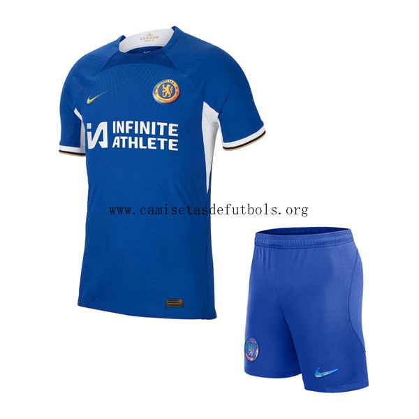 Camiseta Chelsea Replica Primera Ropa Niño 2023/24 Bicoca tirado