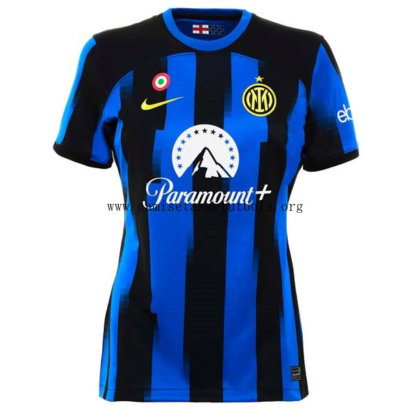 Camiseta Inter Milan Replica Primera Ropa Mujer 2023/24 Hazte con él de fábrica