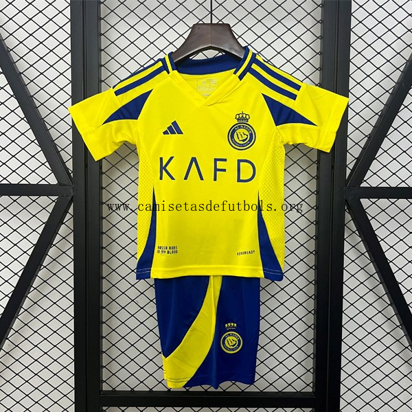 Camiseta Al-Nassr FC Replica Primera Ropa Niño 2024/25 ¡¡Ni te imaginas oportunidad, consigue!