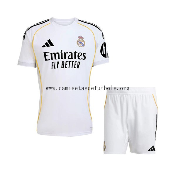 Camiseta Real Madrid Replica Primera Ropa Niño 2025/26 Liquidación divino