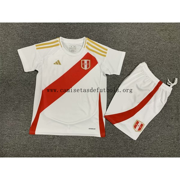 Camiseta Perú Replica Primera Ropa Niño 2024/25 Activa este descuento brutal
