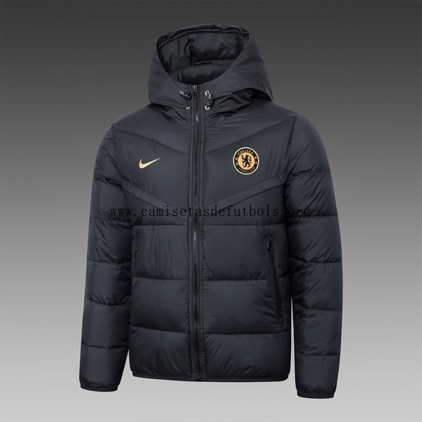 Abrigo Plumón Chelsea 2024/25 Negro Bicoca brutal sin intermediarios