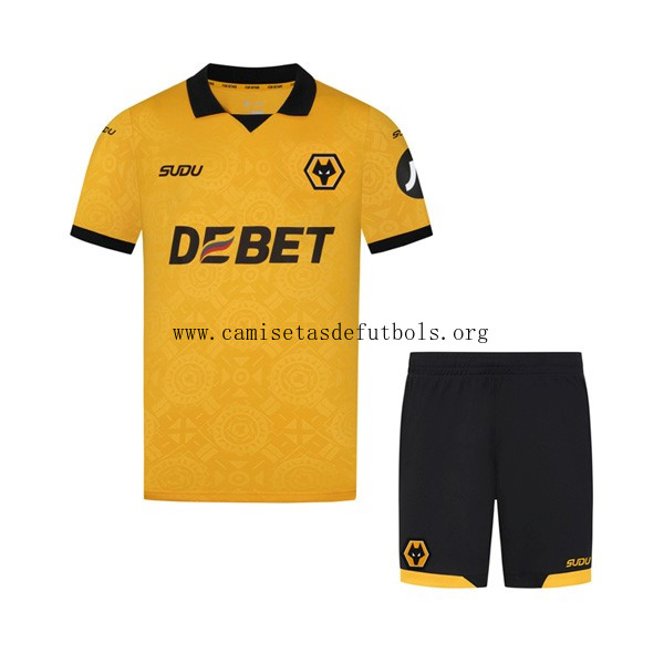 Camiseta Wolves Replica Primera Ropa Niño 2025/26 Preciaso insuperable en todo el mercado