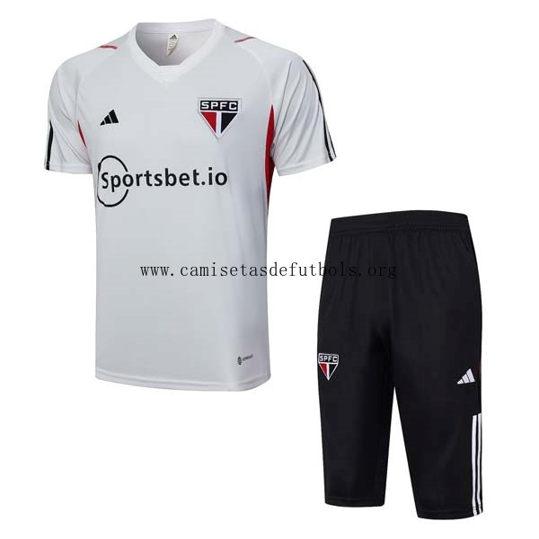Camiseta Entrenamiento Sao Paulo Conjunto Completo 2023/24 Blanco Simbólico liquidación, adquiere hasta fin de existencias