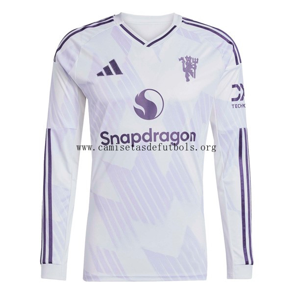 Camiseta Manchester United Replica Segunda Ropa ML 2025/26 Corre a por él este ofertón divino