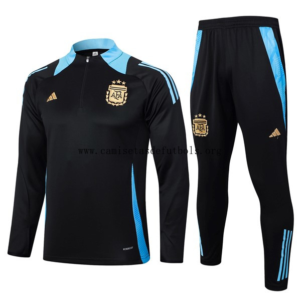 Sudadera De Training Argentina 2024/25 Negro Azul 3 Gasta menos este preciaso transparente