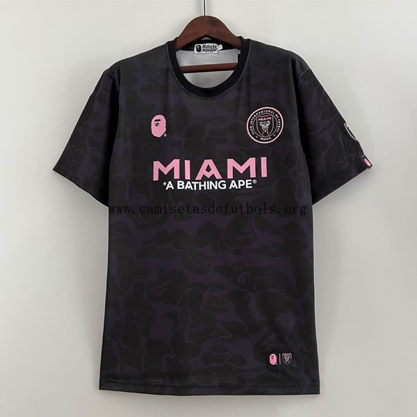 Camiseta Inter Miami Joint Edition 2023/24 Negro Dispara este bicoca portentoso