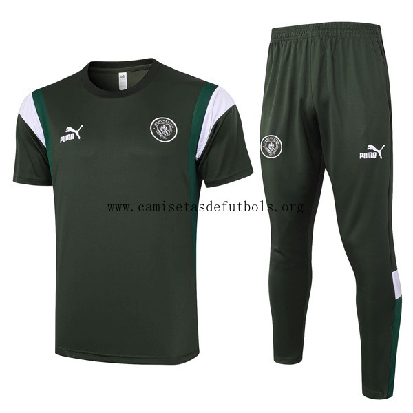 Camiseta Manchester City Conjunto Completo 2024 Verde Oportunidad ridículo de outlet