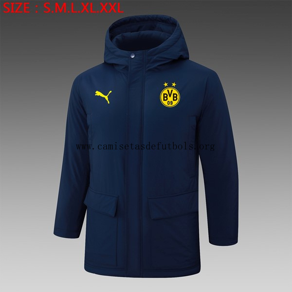 Abrigo Borussia Dortmund 2024/25 Azul Preciaso magnífico con devolución gratis