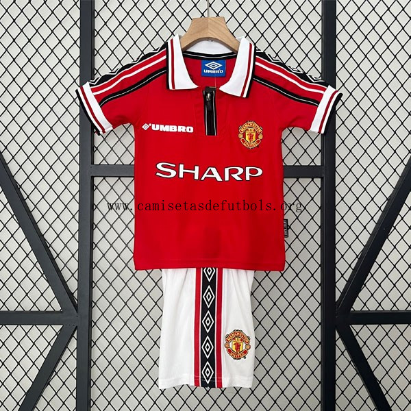 Camiseta Manchester United Replica Primera Ropa Retro Niño 1998 1999 ¡¡Cómo fantástico saldo por tiempo limitado!