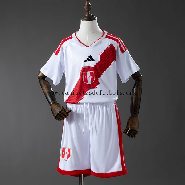 Camiseta Perú Replica Primera Ropa Niño 2026 Precio sensacional