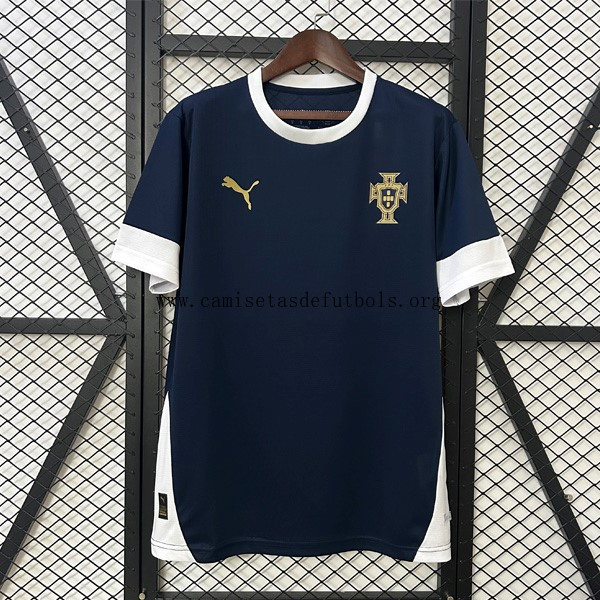 Camiseta Portugal Pre-Match 2025 Azul Cógelo este bicoca humilde