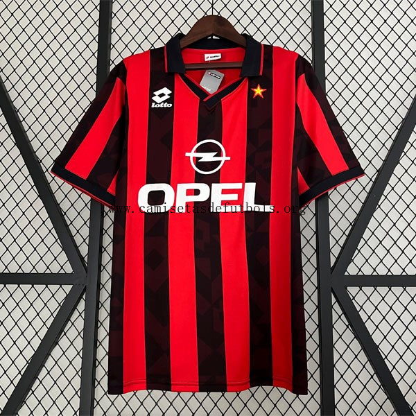 Camiseta AC Milan Replica Primera Ropa Retro 1988-1989 Preciaso barato antes de que se acabe