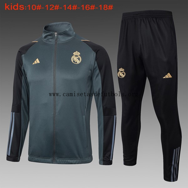 Ninos Chandal Real Madrid 2024/25 Gris Llévatelo hasta fin de existencias