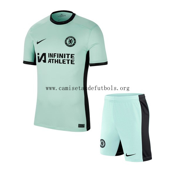 Camiseta Chelsea Replica Tercera Ropa Niño 2023/24 Saldazo inmejorable
