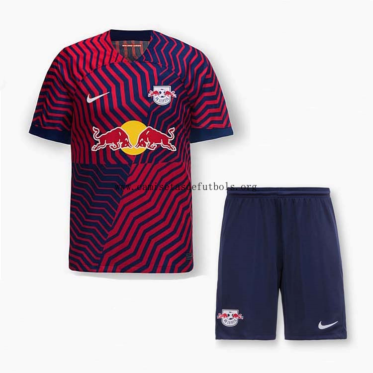 Camiseta RB Leipzig Replica Segunda Ropa Niño 2023/24 Espectacular rebajón, adquiere antes de que se acabe