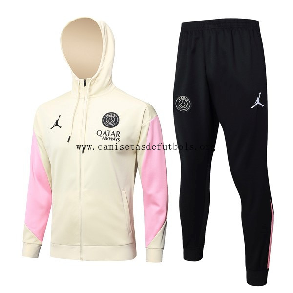 Chandal Con Capucha PSG 2024/25 Amarillo Rosa 3 Precio prodigioso en toda la red