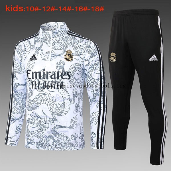 Ninos Sudadera De Training Real Madrid 2024 Blanco 2 Ganga, cógelo