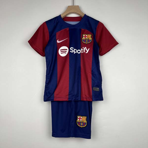 Camiseta Barcelona Replica Primera Ropa Niños 2023/24 Rebajado ganga, paga menos por tiempo limitado
