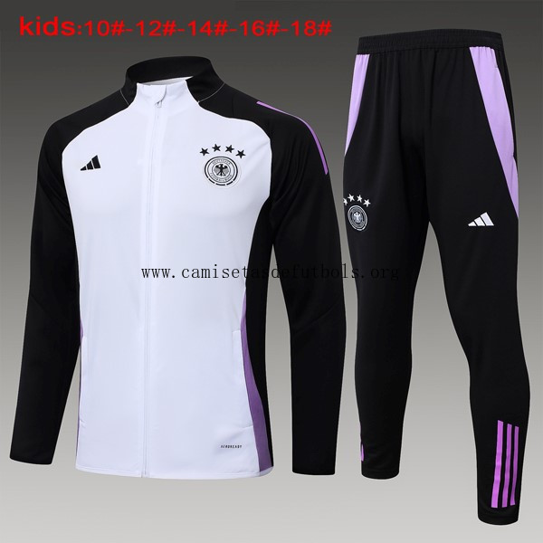 Niños Chandal Alemania 2024/25 Blanco Negro 3 Demencial liquidación, atrapa calidad asegurada