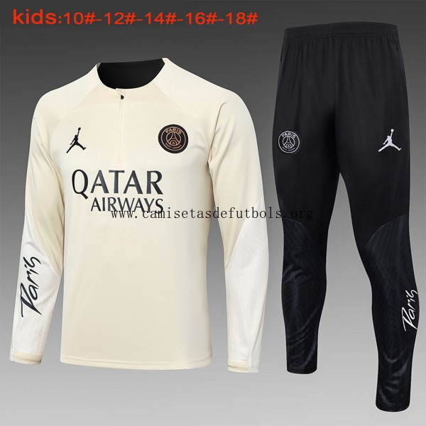 Ninos Sudadera De Training PSG 2024/25 Amarillo ¡¡Cómo preciaso, paga menos!