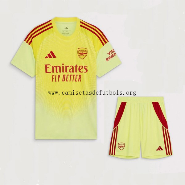 Camiseta Arsenal Replica Primera Ropa Niño Portero 2025/26 ¡¡Vaya bicoca, corre a por él!