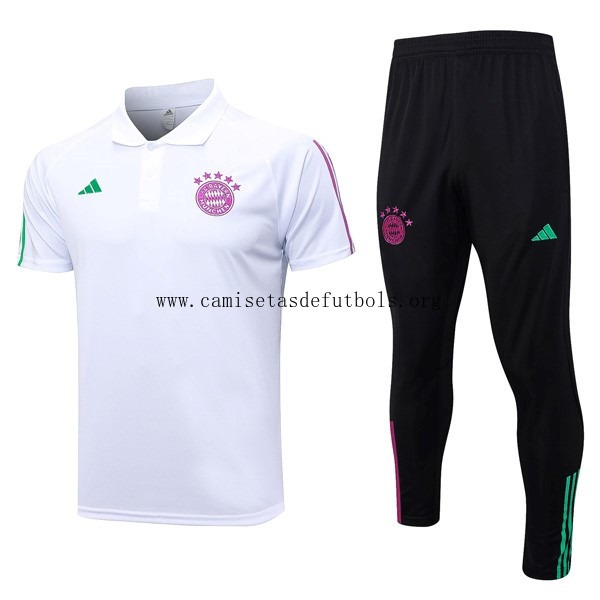 Polo Bayern Munich Conjunto Completo 2024 Blanco ¡¡Ni te imaginas chollo, reserva!