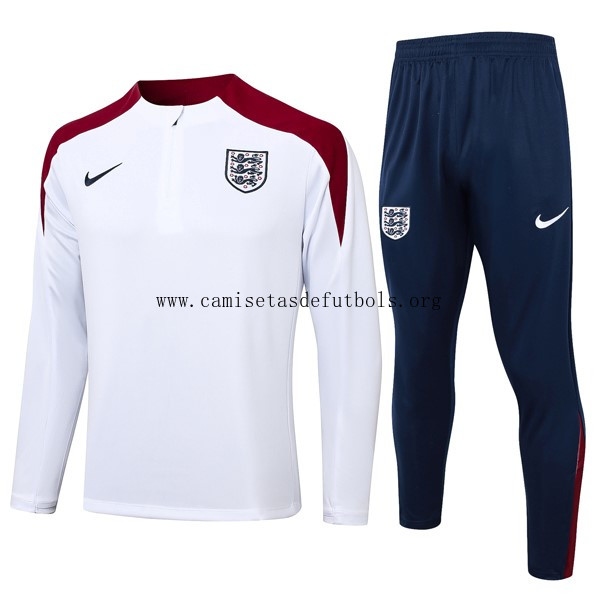 Sudadera De Training Inglaterra 2024/25 Blanco Rojo 3 Aprovéchala ya este ahorro simbólico