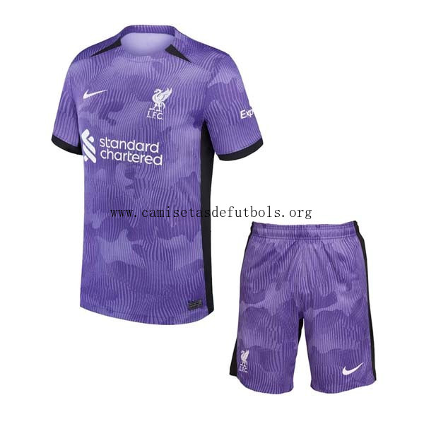 Camiseta Liverpool Replica Tercera Ropa Niño 2023/24 Chollazo alucinante
