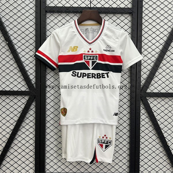 Camiseta Sao Paulo Replica Primera Ropa Niño 2025/26 Descuentazo, activa