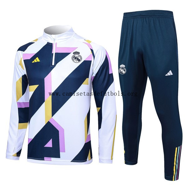 Sudadera De Training Real Madrid 2024 Blanco Azu; ¡¡Qué rebajón, hazte con él!